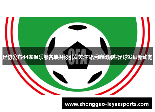 足协公布44家俱乐部名单揭秘引发关注背后暗藏哪些足球发展新动向